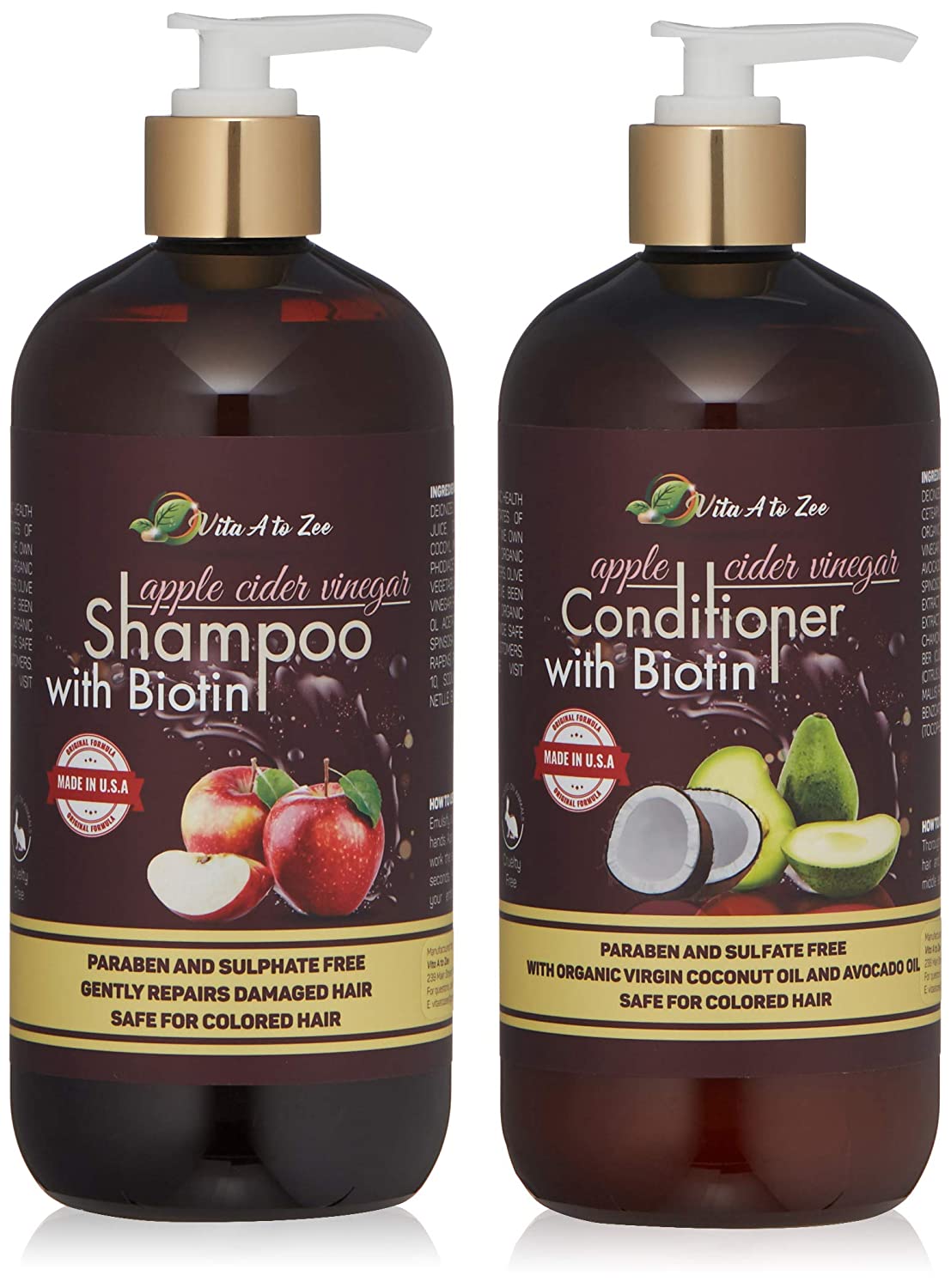 Vita A to Zee Apple Cider Vinegar & Biotin Shampoo & Conditioner