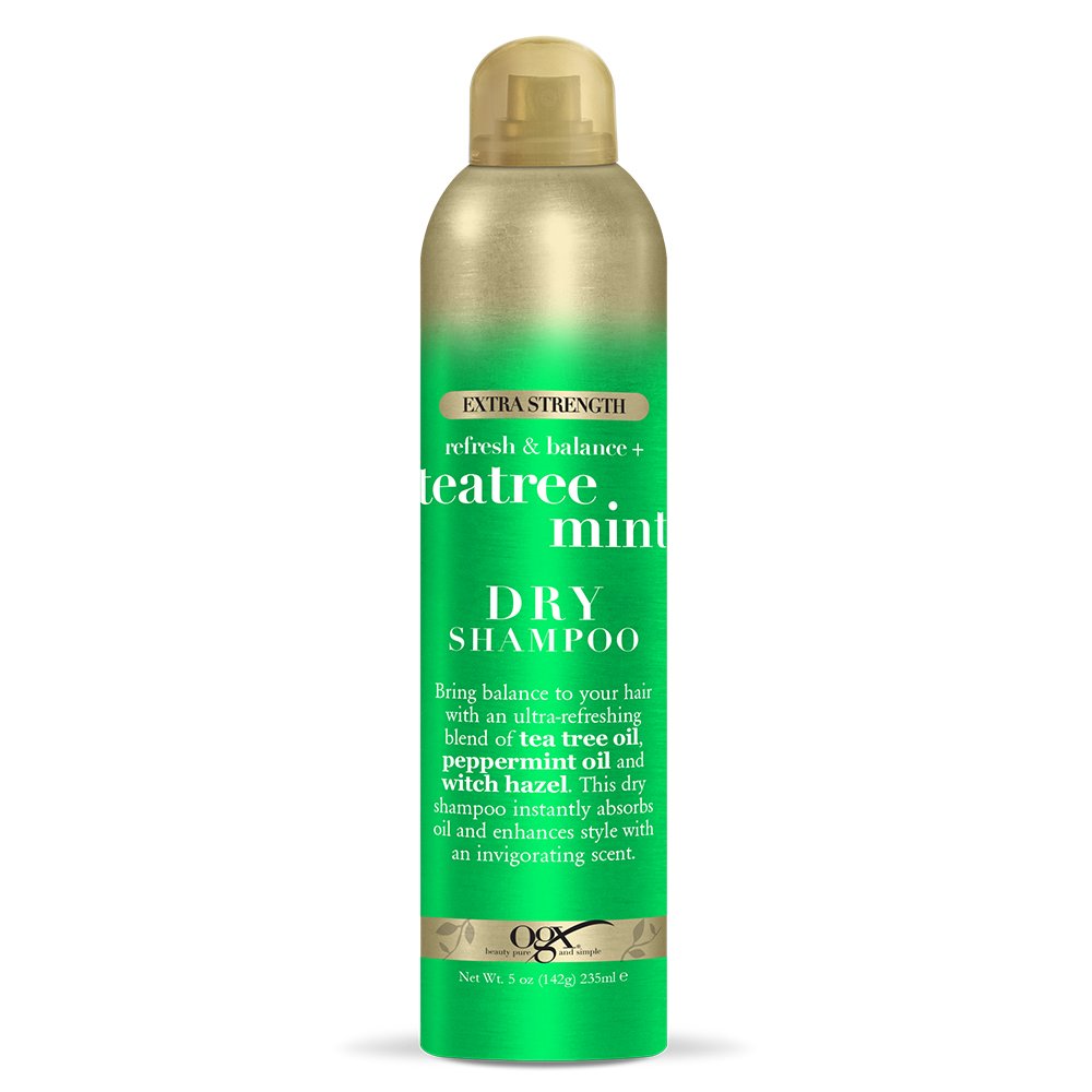 OGX Refresh & Balance + Tea Tree Mint Dry Shampoo bottle