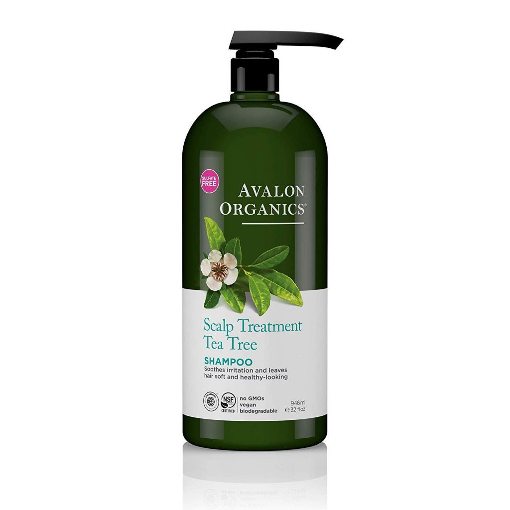 Avalon Organics Scalp Treatment Tea Tree Shampoo bottle